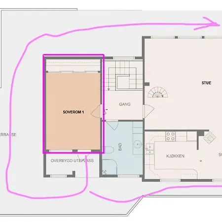 Privat bolig With Sea View, Boathouse, Garage And Boat Kvalsund